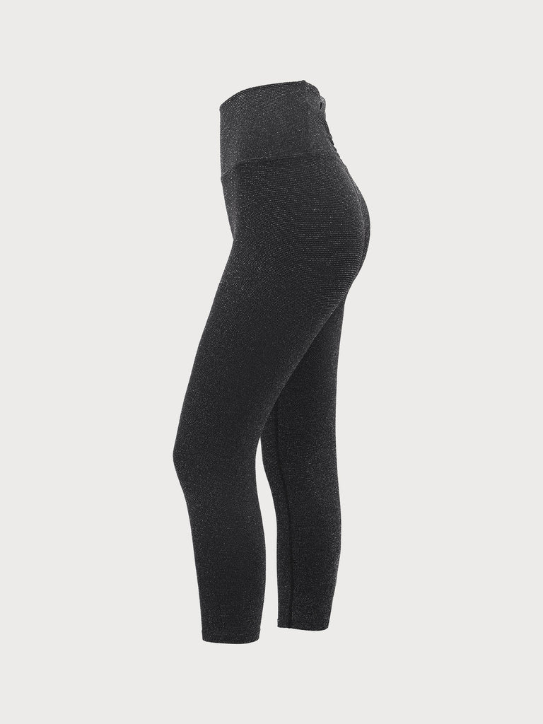 Women Knitted Nylon Yoga Leggings Sustainable Yoga Bottoms - BERLOOK