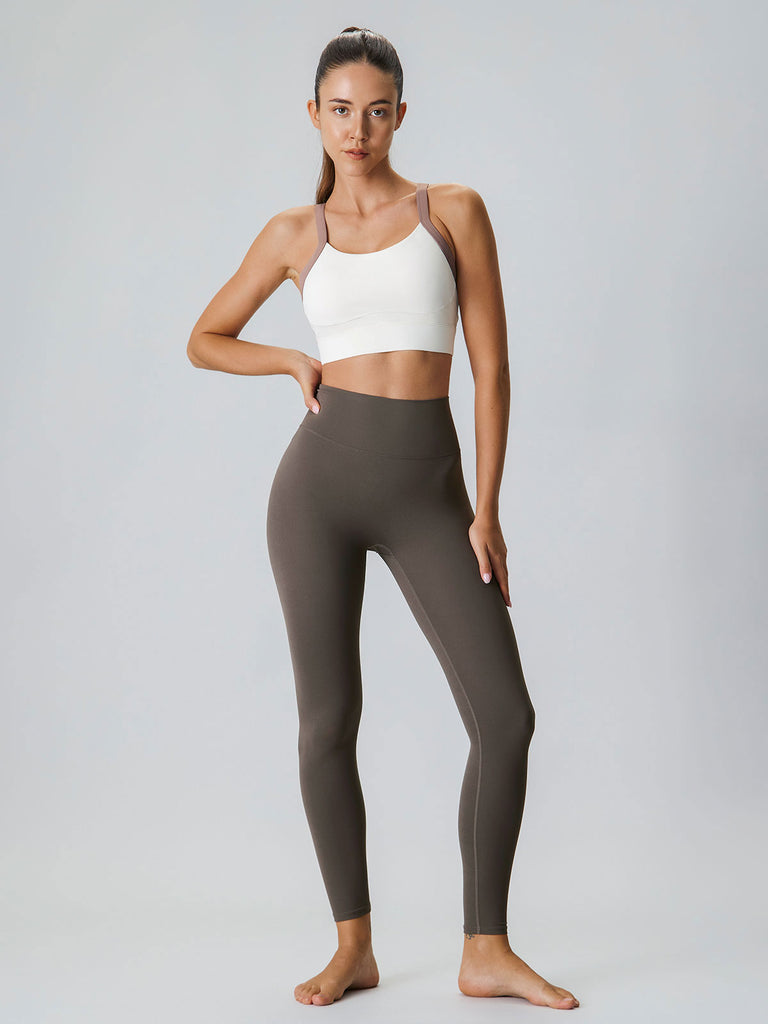 Women Knitted Nylon Yoga Leggings Sustainable Yoga Bottoms - BERLOOK