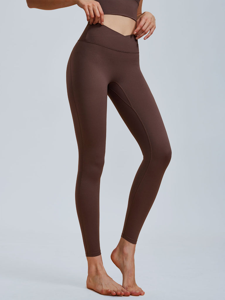 Women Knitted Nylon Yoga Leggings Sustainable Yoga Bottoms - BERLOOK