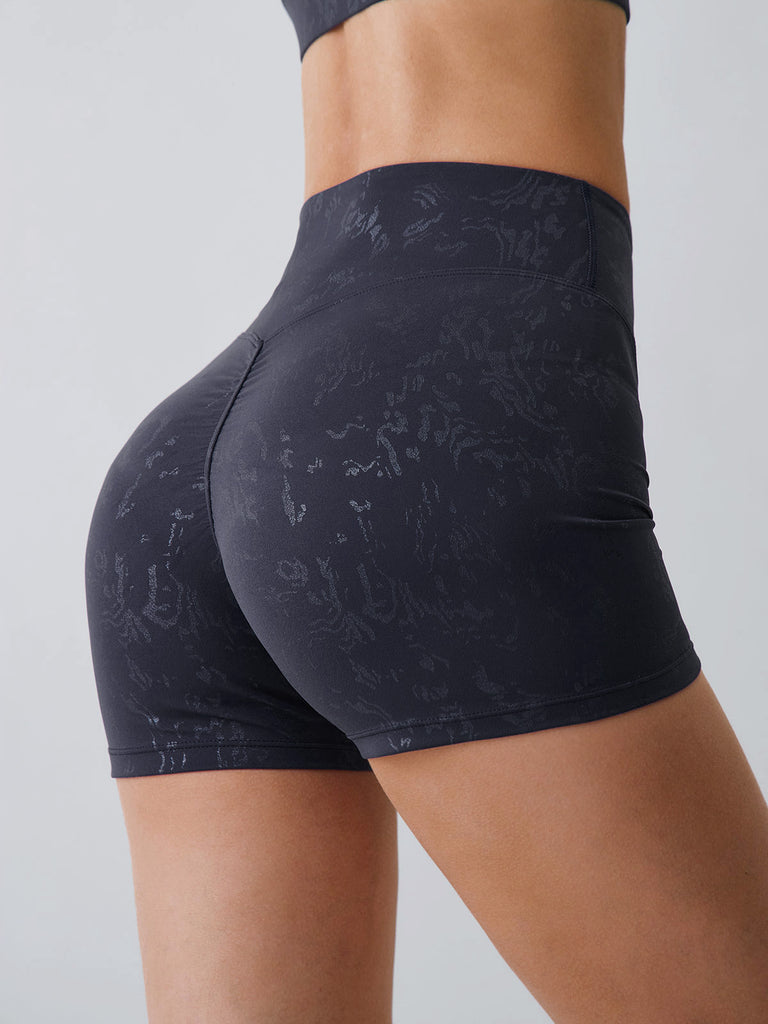 Women Knitted Nylon Yoga Shorts Sustainable Yoga Bottoms - BERLOOK