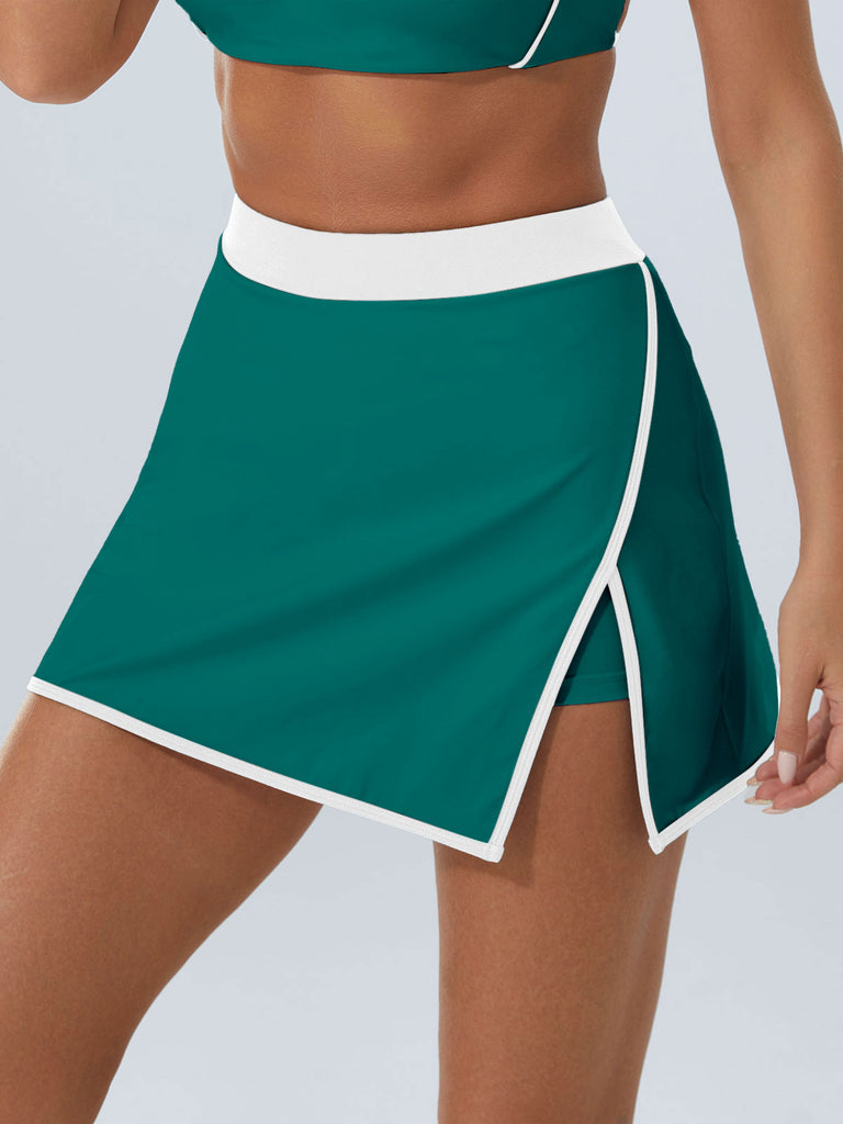 Women Knitted Nylon Yoga Skirts Sustainable Yoga Bottoms - BERLOOK