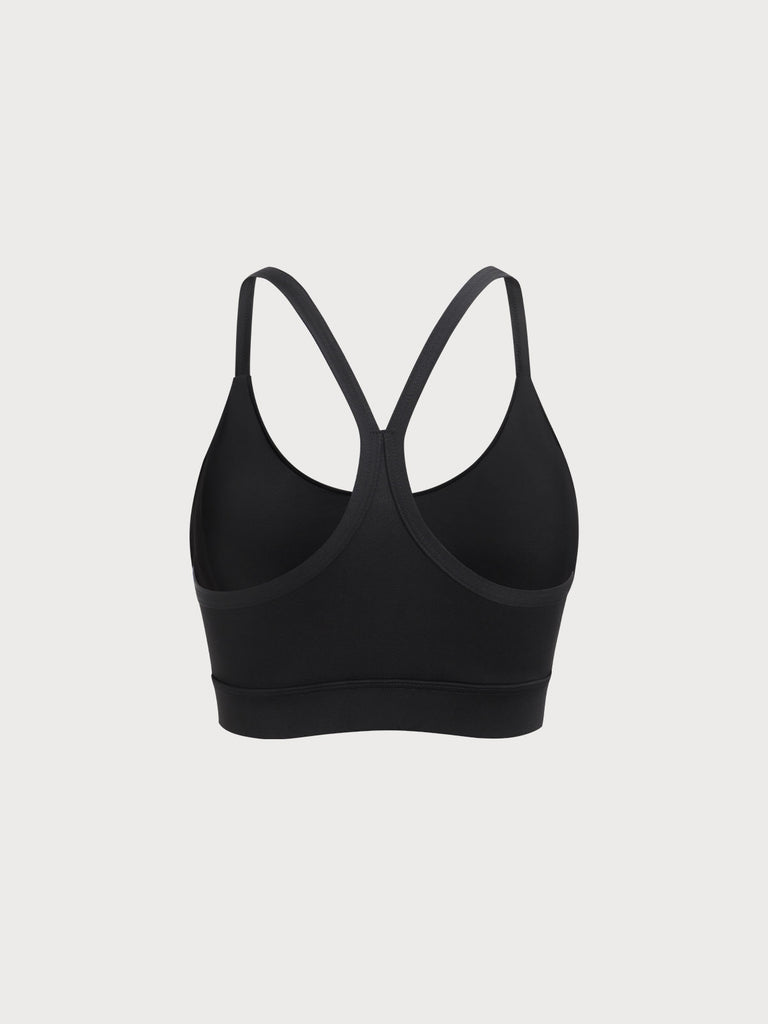 Women Knitted Nylon Yoga Sports Bra Sustainable Yoga Tops - BERLOOK