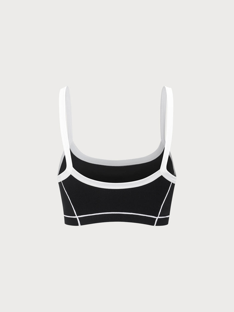 Women Knitted Nylon Yoga Sports Bras Sustainable Yoga Tops - BERLOOK