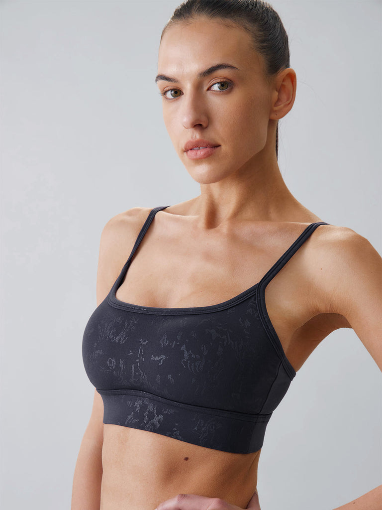 Women Knitted Nylon Yoga Sports Bras Sustainable Yoga Tops - BERLOOK