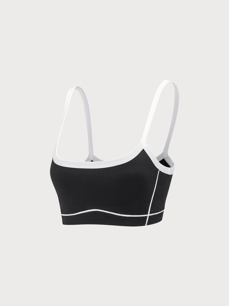 Women Knitted Nylon Yoga Sports Bras Sustainable Yoga Tops - BERLOOK