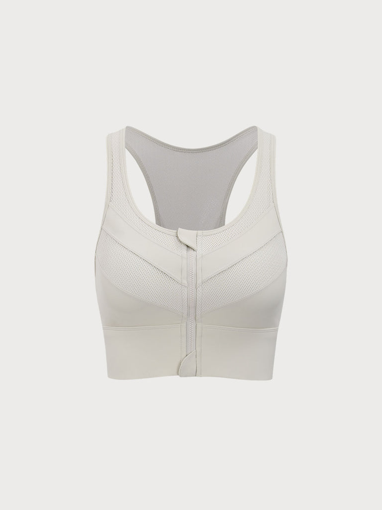 Women Knitted Nylon Yoga Sports Bras Sustainable Yoga Tops - BERLOOK