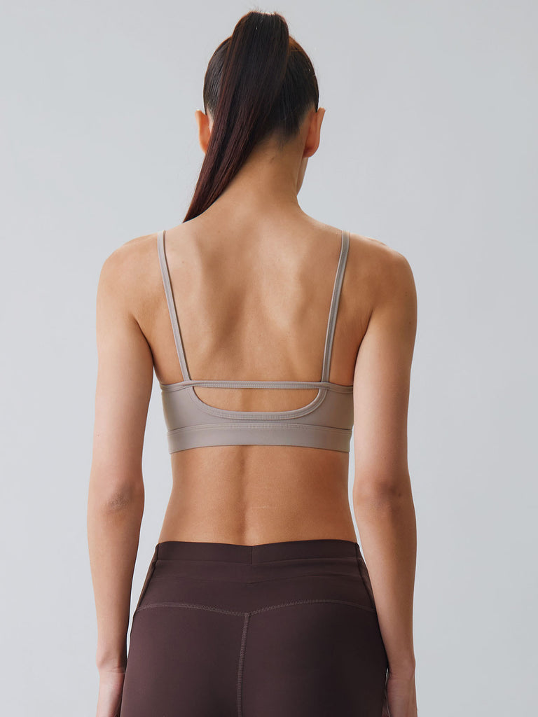 Women Knitted Nylon Yoga Sports Bras Sustainable Yoga Tops - BERLOOK