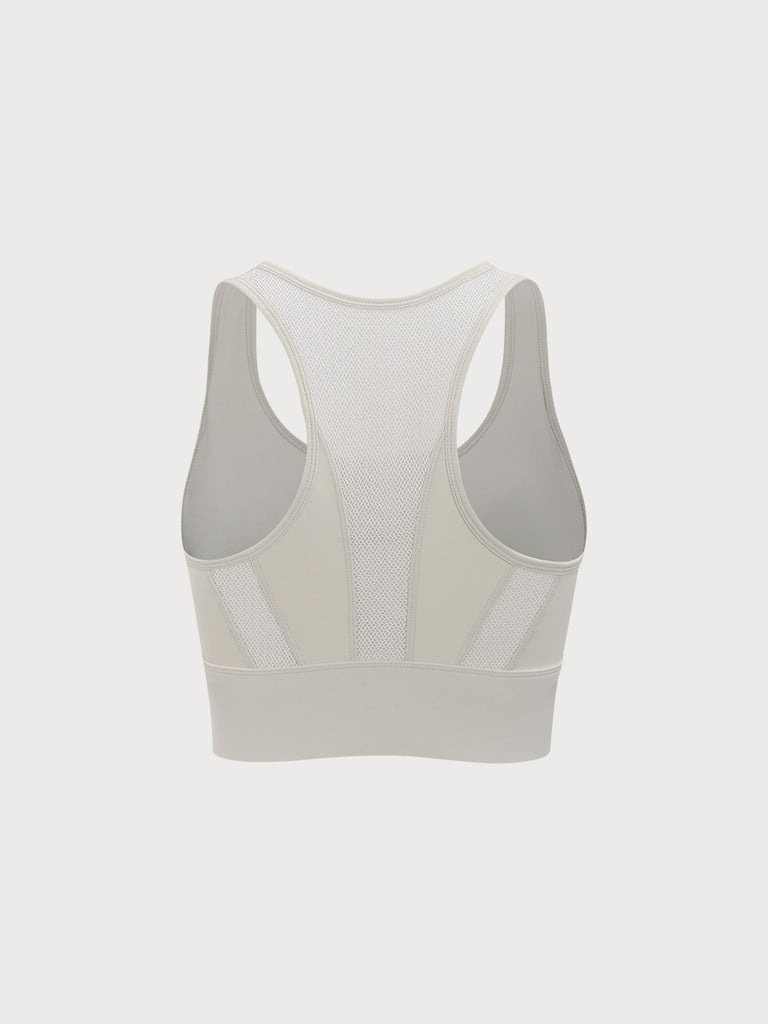 Women Knitted Nylon Yoga Sports Bras Sustainable Yoga Tops - BERLOOK