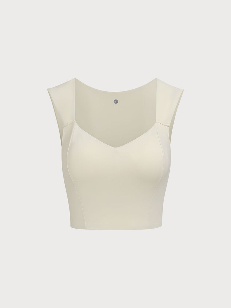 Women Knitted Nylon Yoga Tank Top Sustainable Yoga Tops - BERLOOK