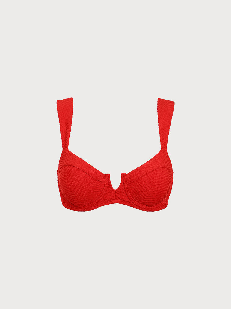 Women Knitted Polyester Bikini Tops Sustainable Bikinis - BERLOOK