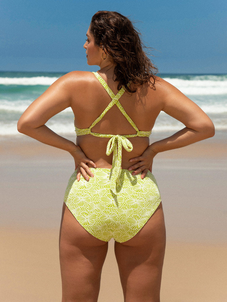 Women Knitted Polyester nylon blended Bikini Bottoms Sustainable Plus Size Bikinis - BERLOOK