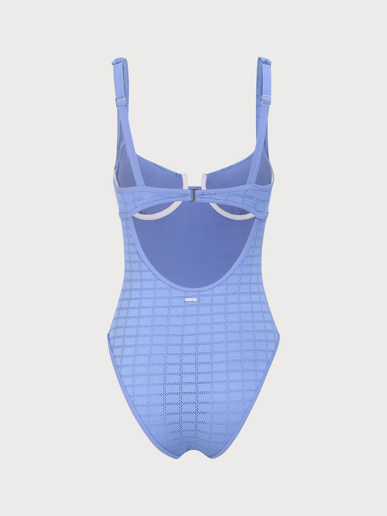 Women'S Knitted Polyester Underwired Swimsuit Sustainable One-Pieces - BERLOOK