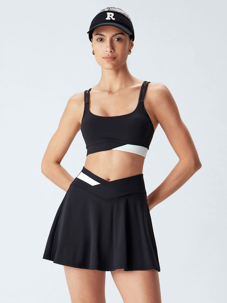 Women's Knitted Nylon Yoga Skirts Sustainable Yoga Bottoms - BERLOOK