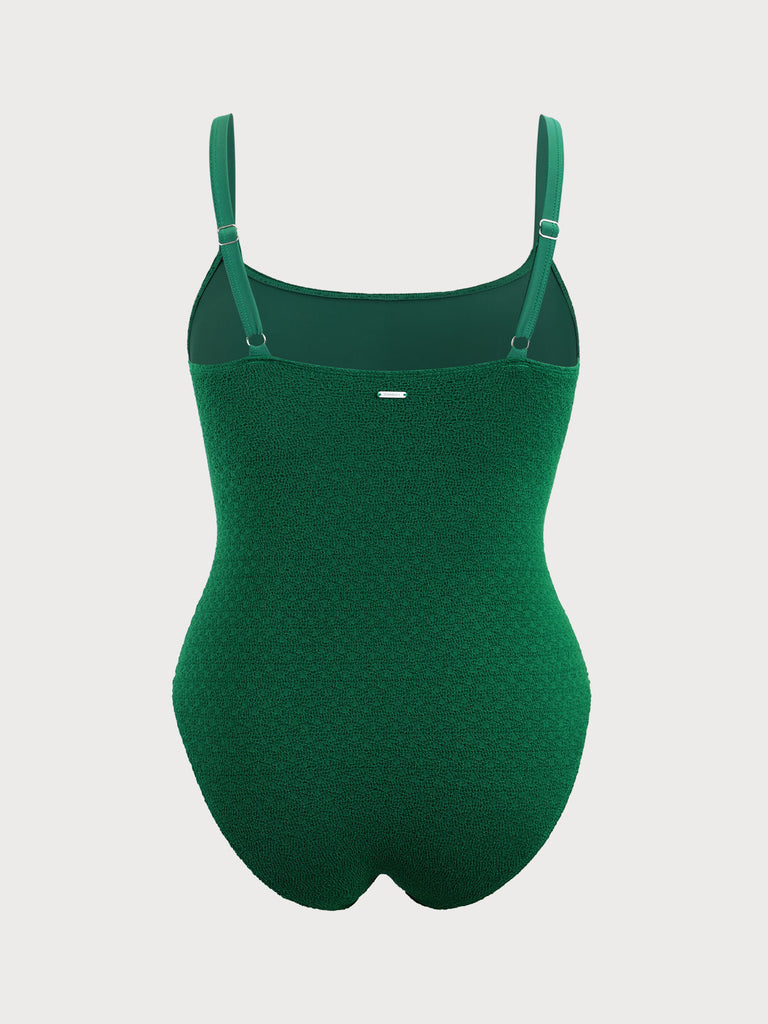 Women's Knitted Polyester Plus Size One-Piece Swimsuit Sustainable Plus Size One-Pieces - BERLOOK