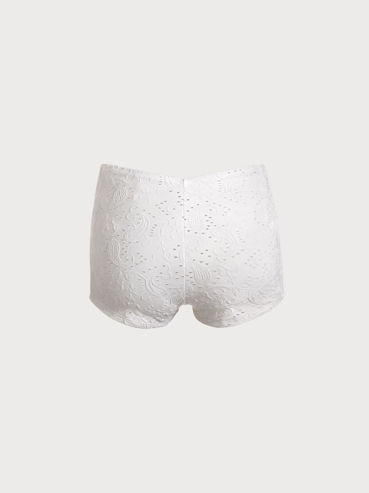 Full Coverage Textured Bikini Bottom & Reviews - White - Sustainable  Bikinis