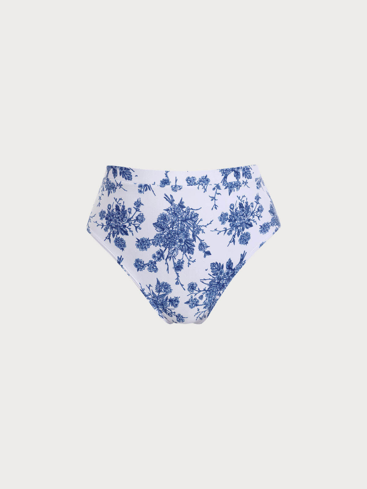 SKU Floral Cotton Tanga Briefs - Blue
