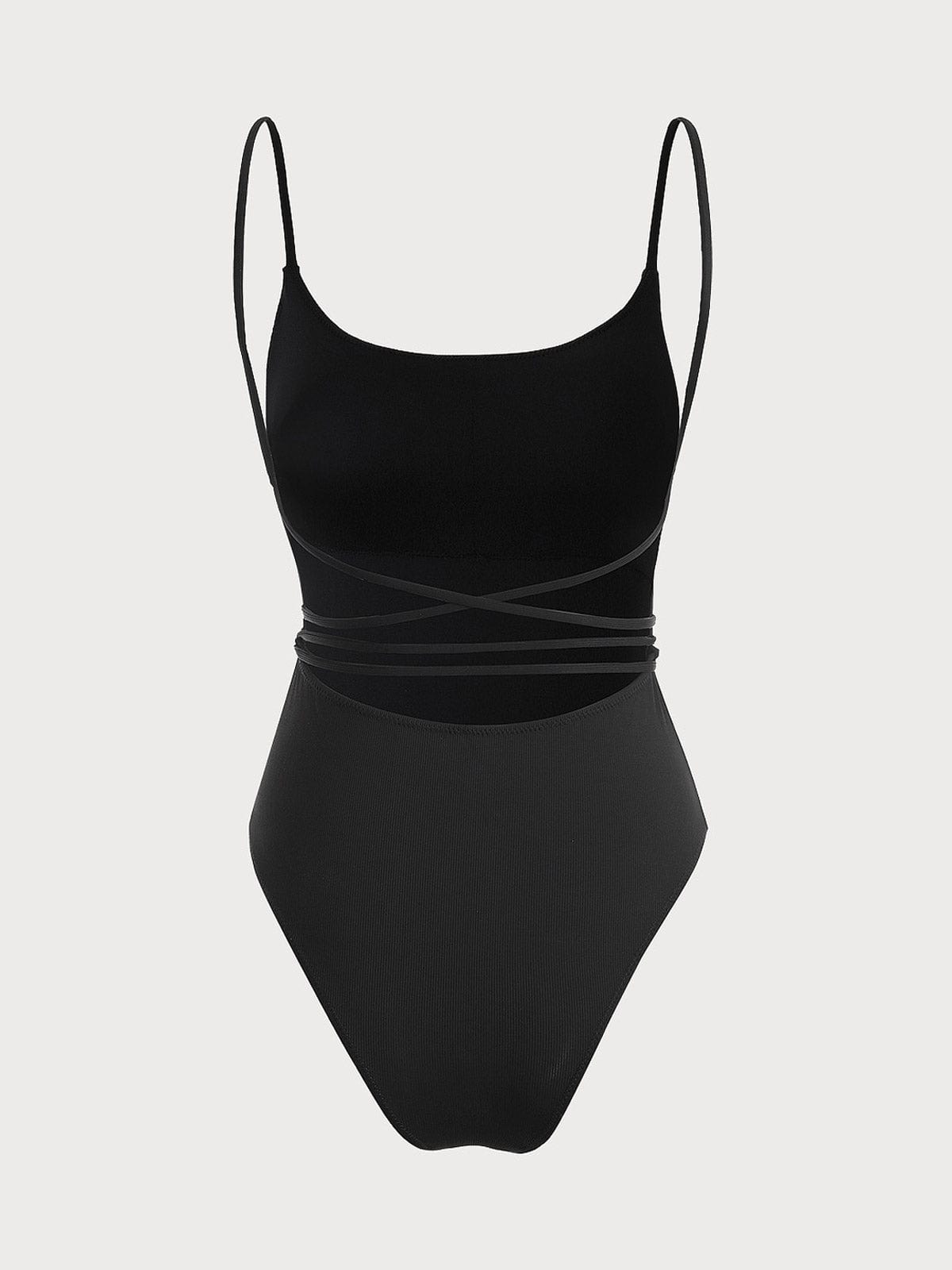 Backless Tie One-Piece Swimsuit